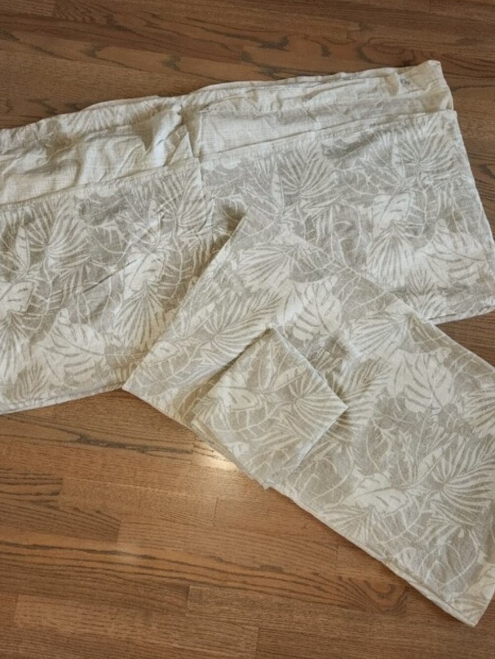 Tommy BahamaTropical Leaf Print Duvet Set